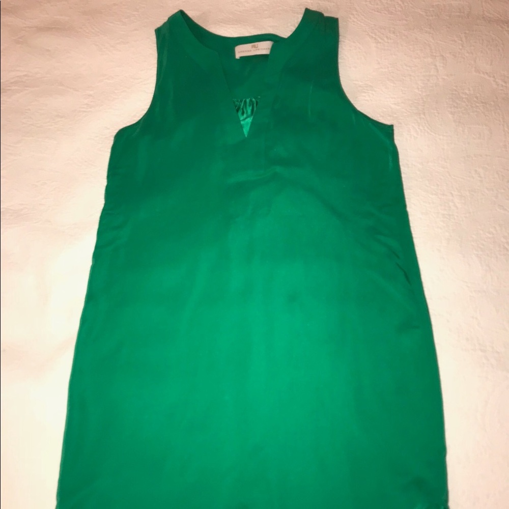 Amanda Uprichard green silk dress